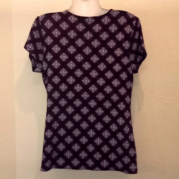 Charter Club Printed Surplice Wrap Top - Picture 7 of 12